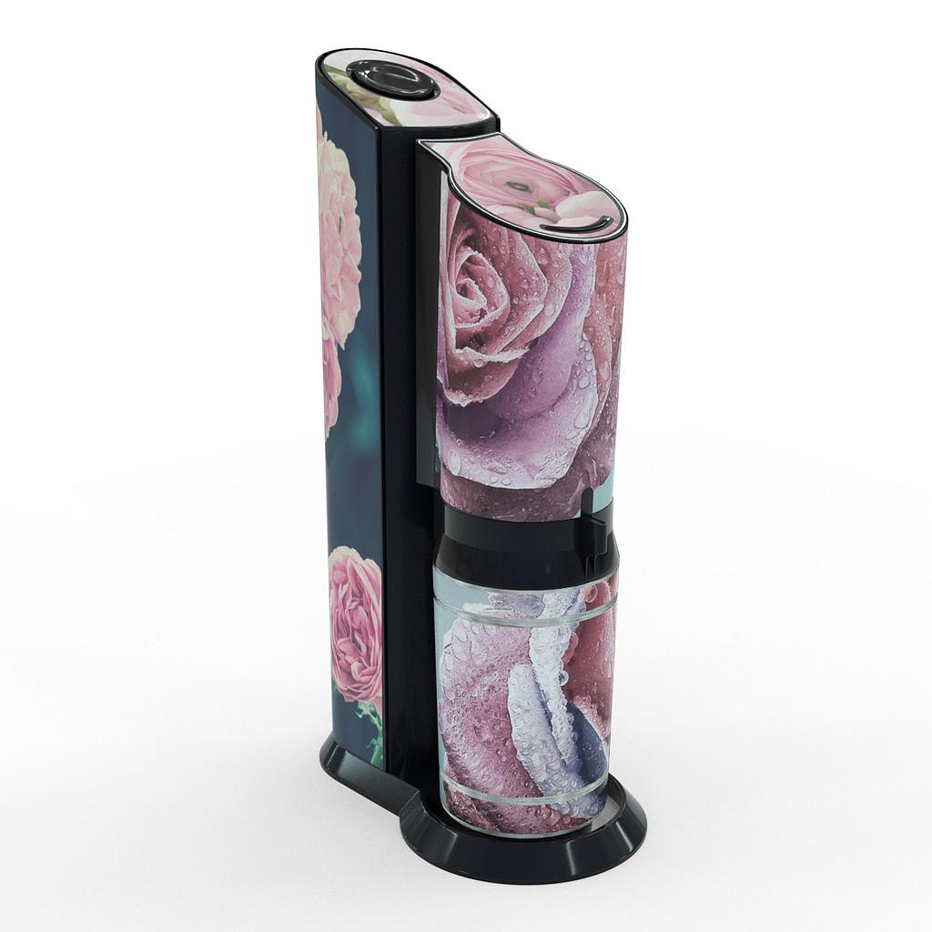 Sodastream Aufkleber Design Rosen selbstklebende Folie