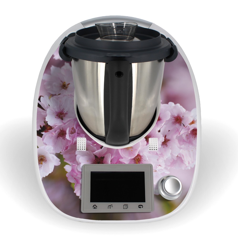 Aufkleber für Thermomix TM5 Sticker Vorwerk Cherryblossom Design Folie Tattoo