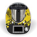 Aufkleber für Thermomix TM5 Sticker Vorwerk Color Splatter yellow Folie Tattoo