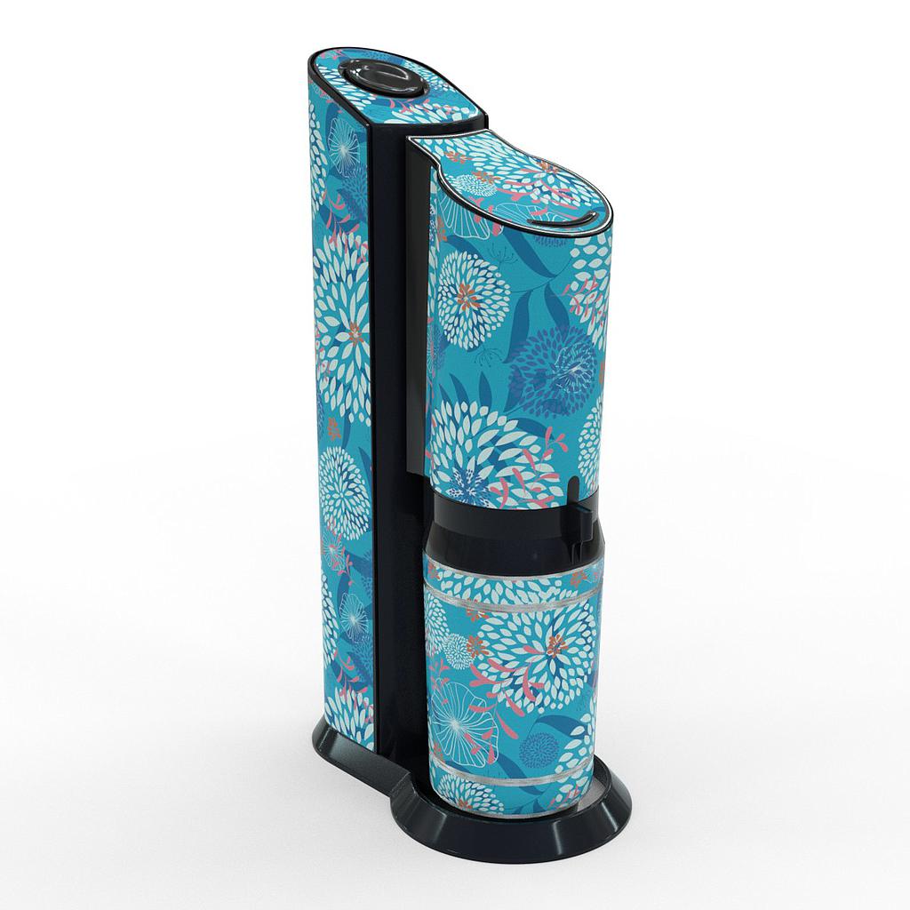 Sodastream Aufkleber Design Floral Pattern 3 selbstklebende Folie