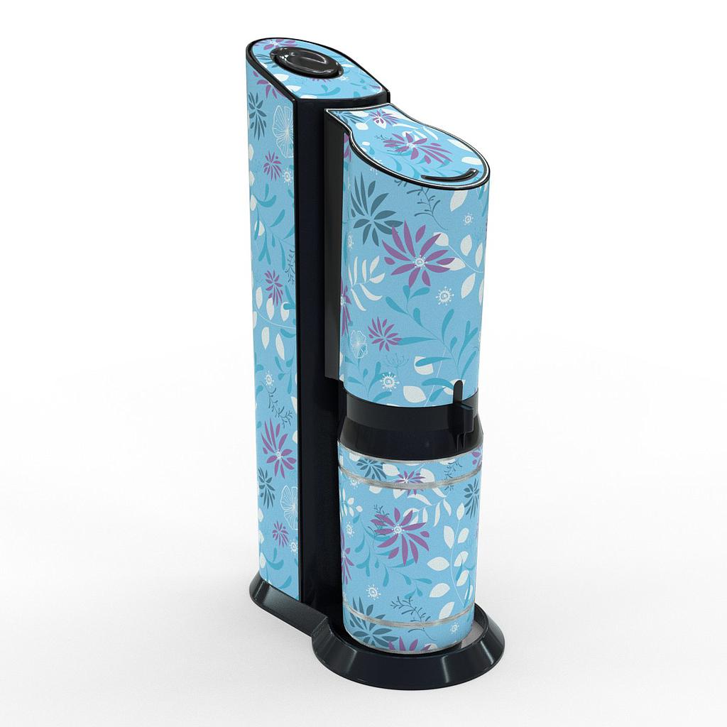 Sodastream Aufkleber Design Floral Pattern 4 selbstklebende Folie