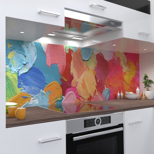 Watercolor2 Küchenrückwand selbstklebend Wandtattoo für Fliesenspiegel