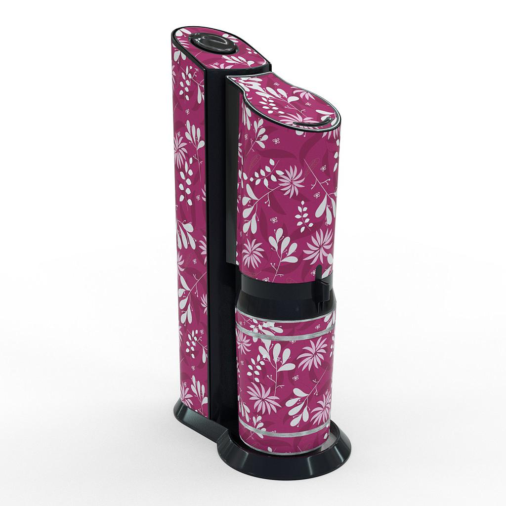 [K02258-03-19] Sodastream Aufkleber Design Floral Pattern 2 selbstklebende Folie