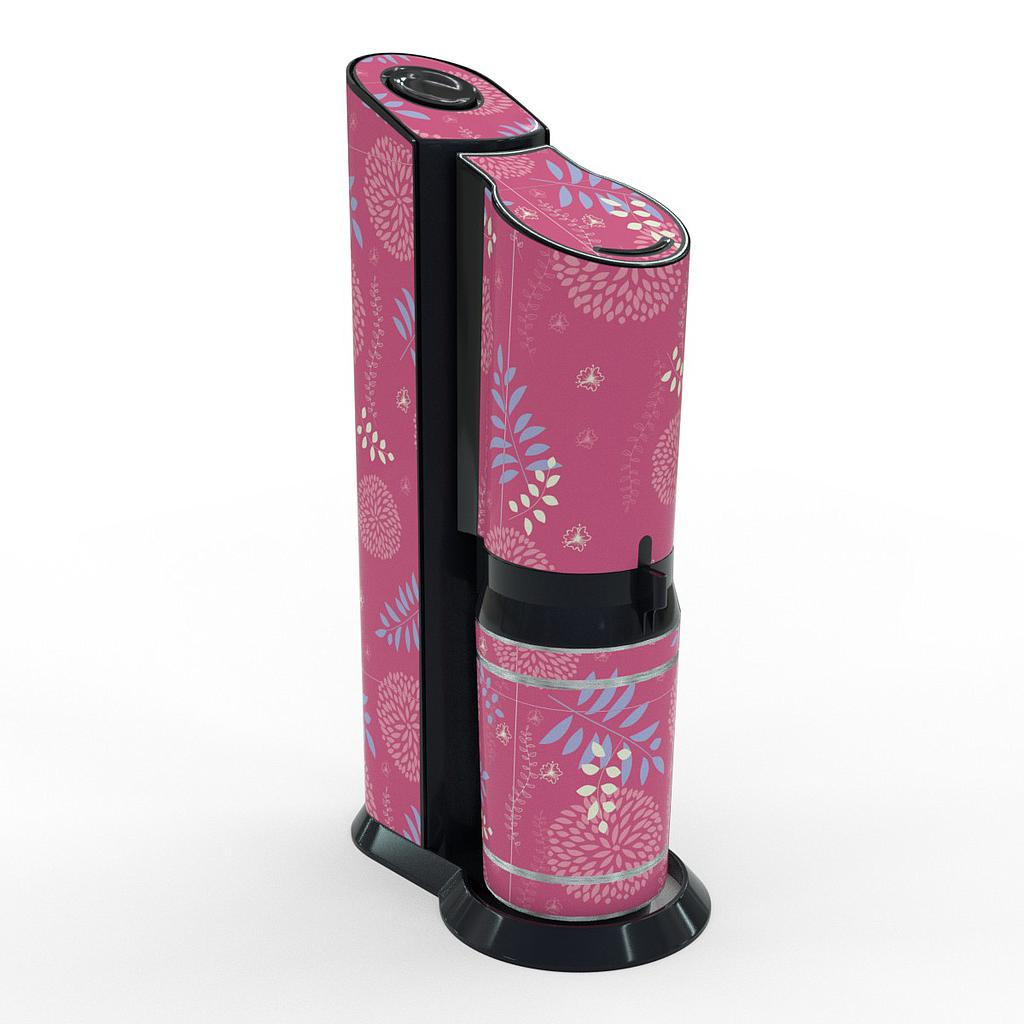 [K02261-03-19] Sodastream Aufkleber Design Floral Pattern 5 selbstklebende Folie