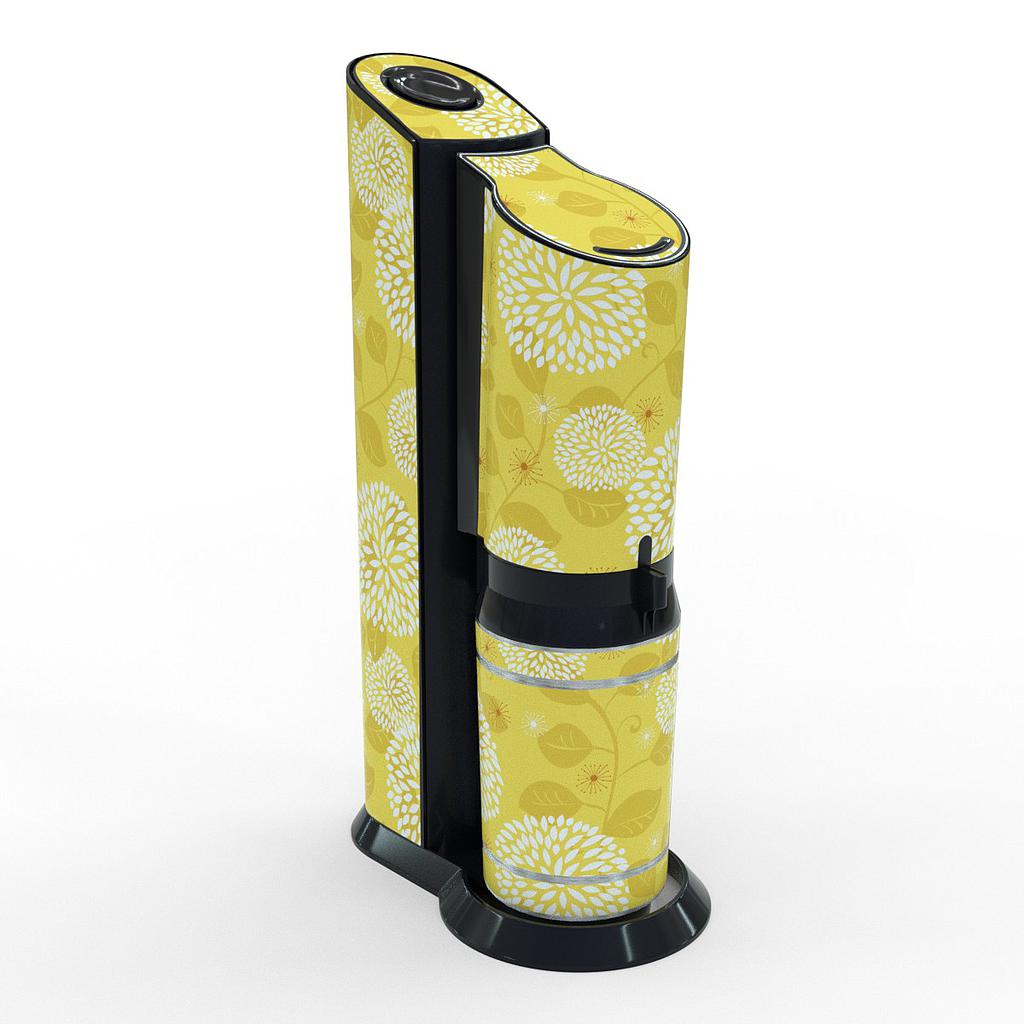 [K02264-03-19] Sodastream Aufkleber Design Floral Pattern 8 selbstklebende Folie