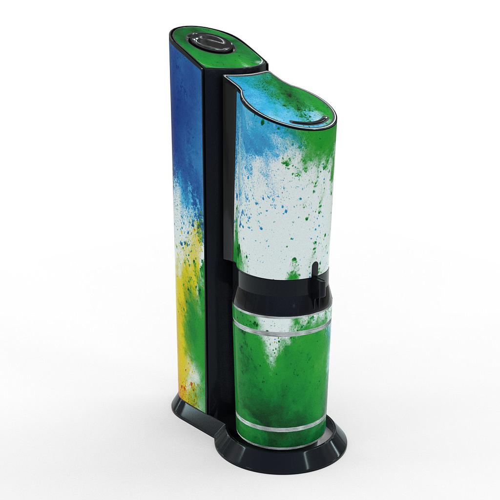 [K02266-03-19] Sodastream Aufkleber Design Rainbow Paint selbstklebende Folie