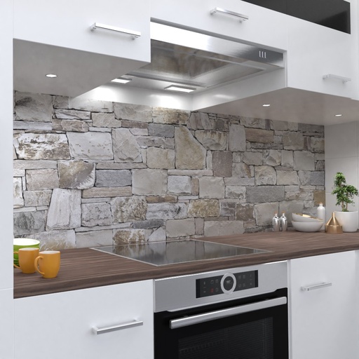 Naturstein 3 Küchenrückwand selbstklebend Wandtattoo für Fliesenspiegel
